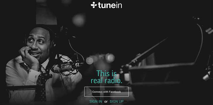 TuneIn Radio's screenshots