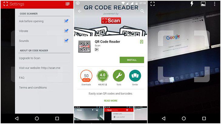QR Code Reader's screenshots