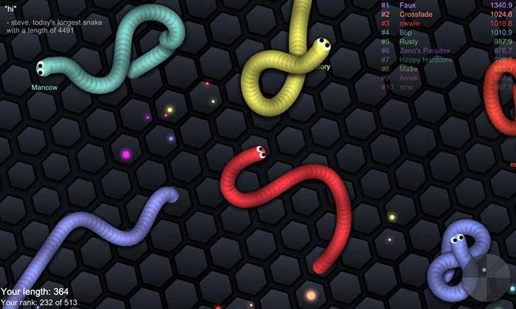 slither.io's screenshots