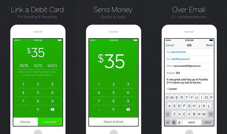 Square Cash's screenshots