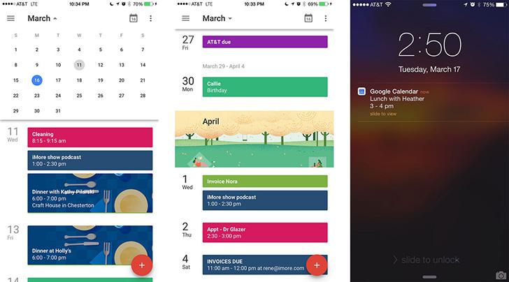 Google Calendar's screenshots