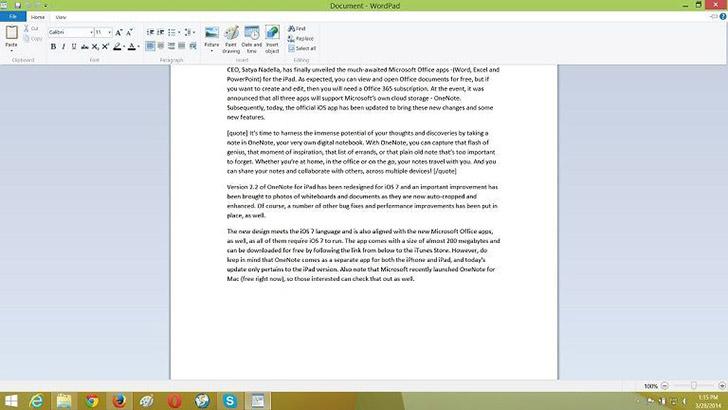 wordpad app for windows