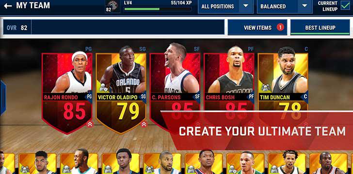 NBA LIVE Mobile's screenshots